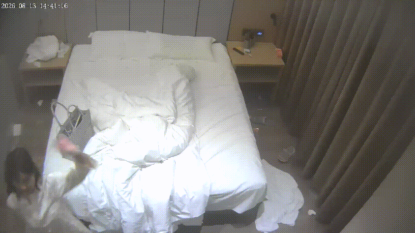 上帝视角 8-13 美女还会跳点疯批舞 眼看要被操了 动作也是干脆 床上床下换着地方操 还戴上兔耳朵增加情趣